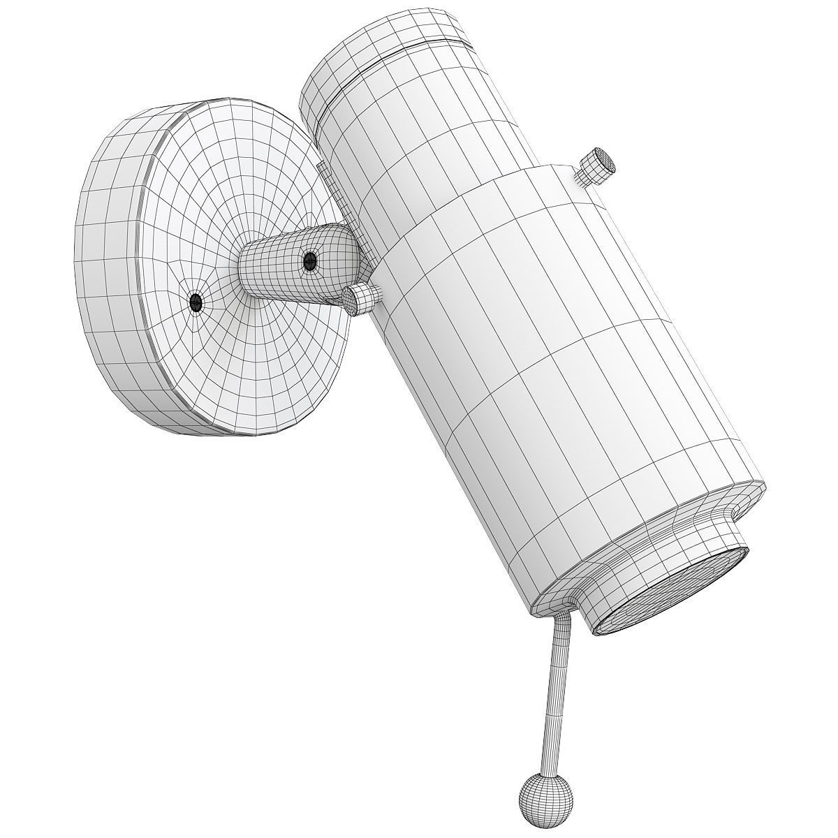 Biny Spot Light Low-poly 3D model_1