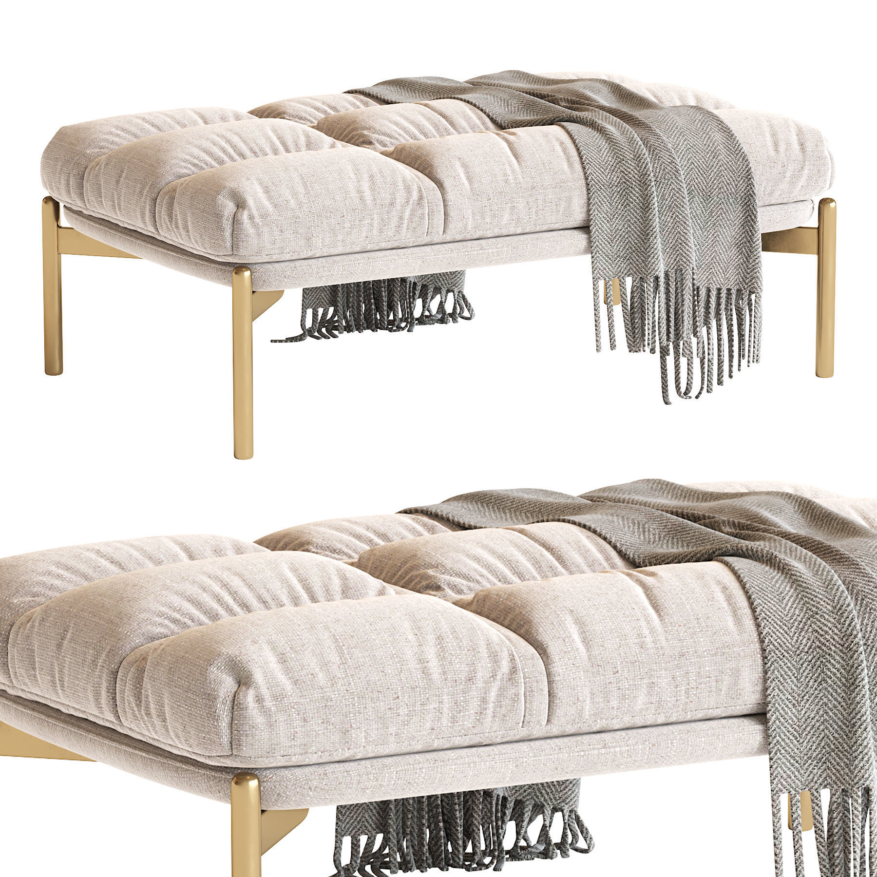 Cloud Bench 3D model_2