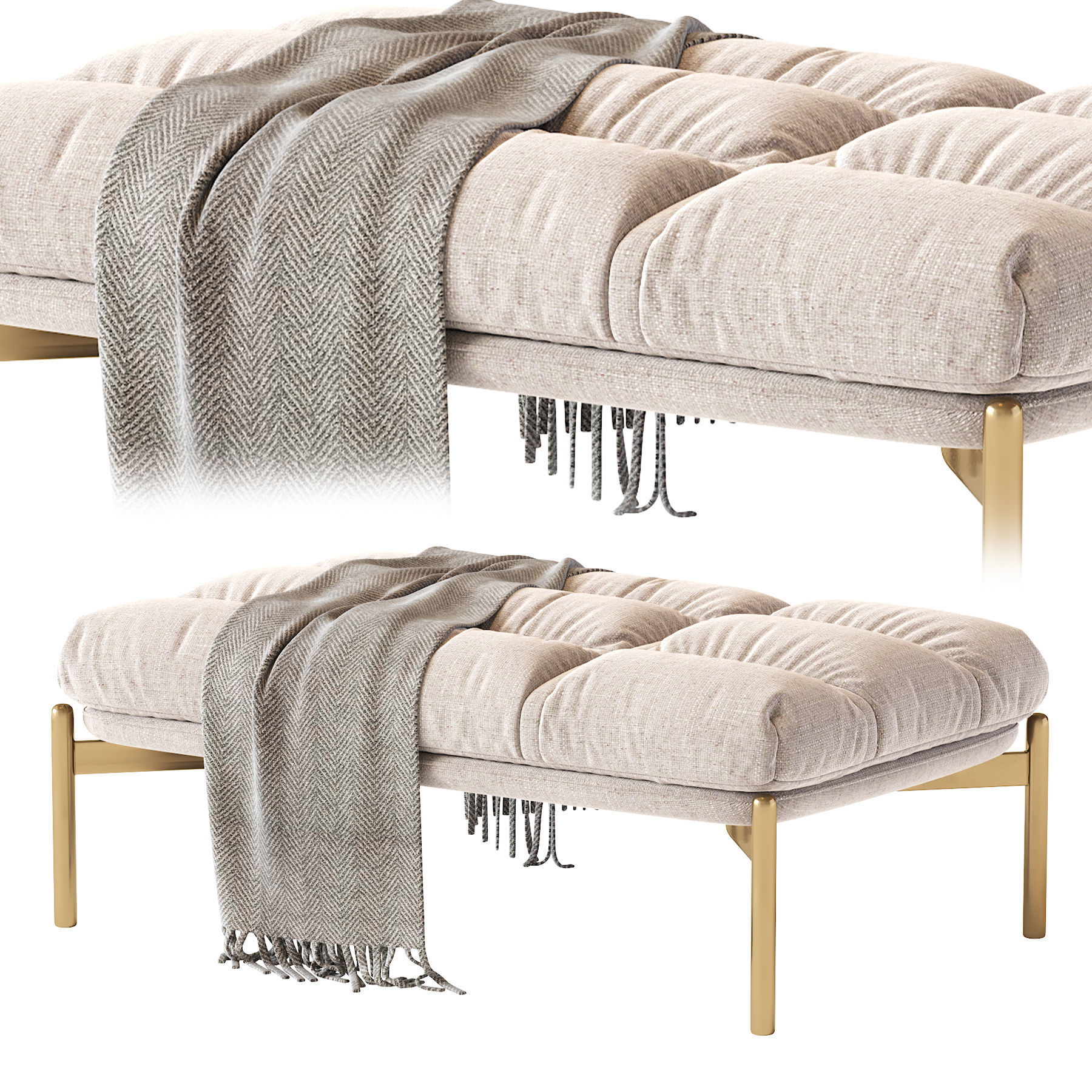 Cloud Bench 3D model_3