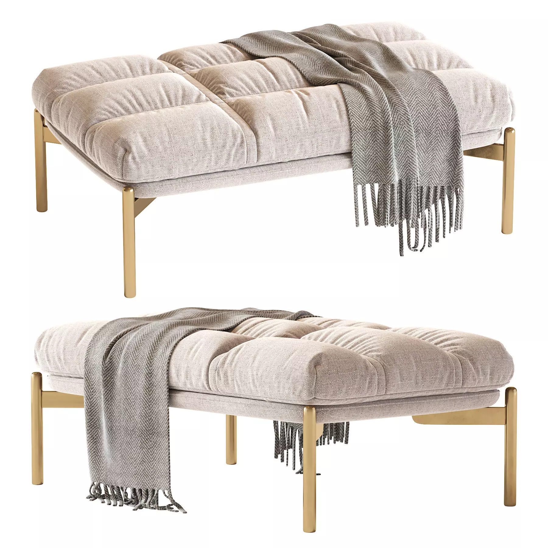 Cloud Bench 3D model_0