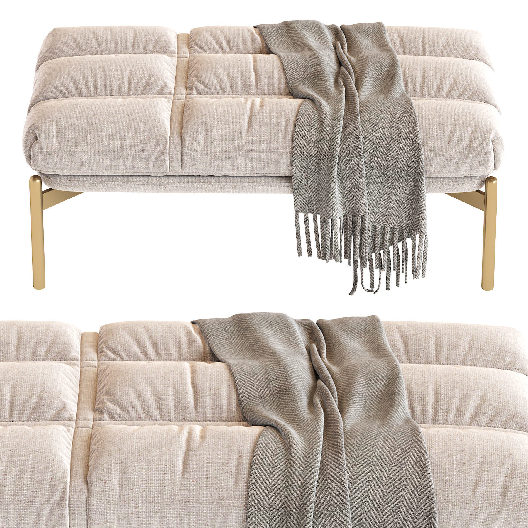 Cloud Bench 3D model_5