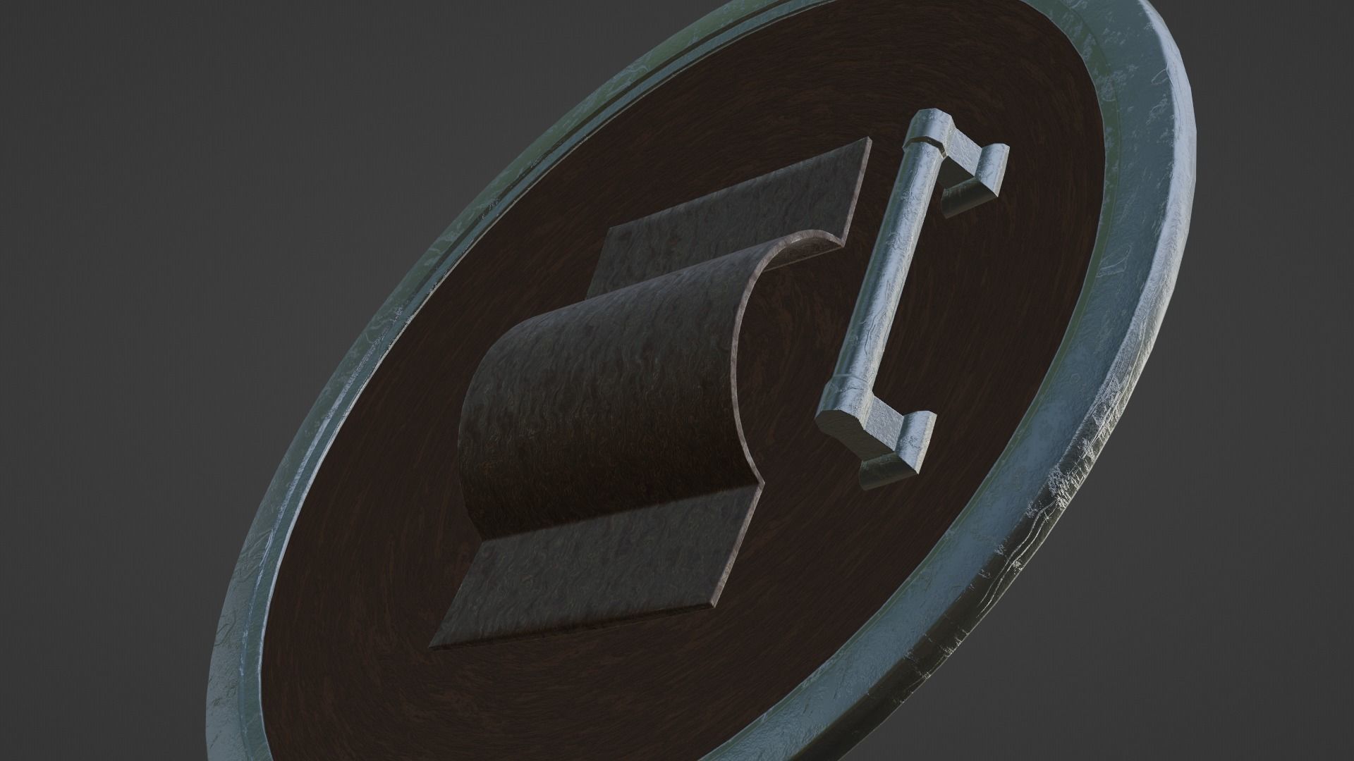 Ancient Greek State Shield 3D model_19