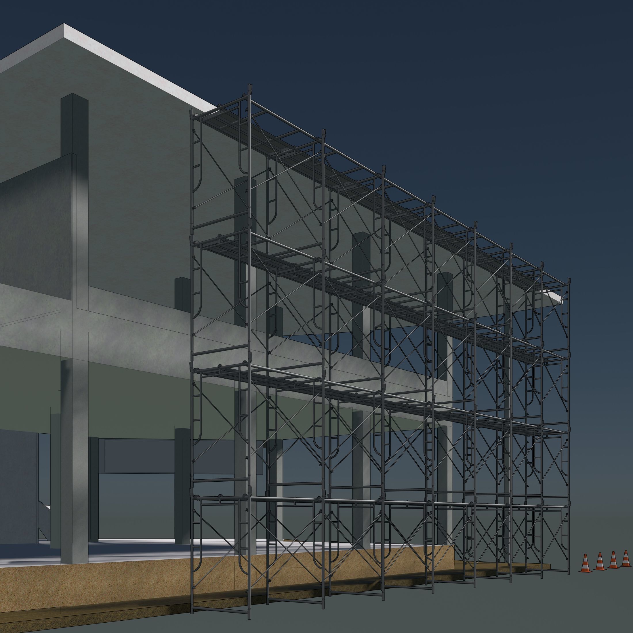 Construction scene 2313 3D model_1
