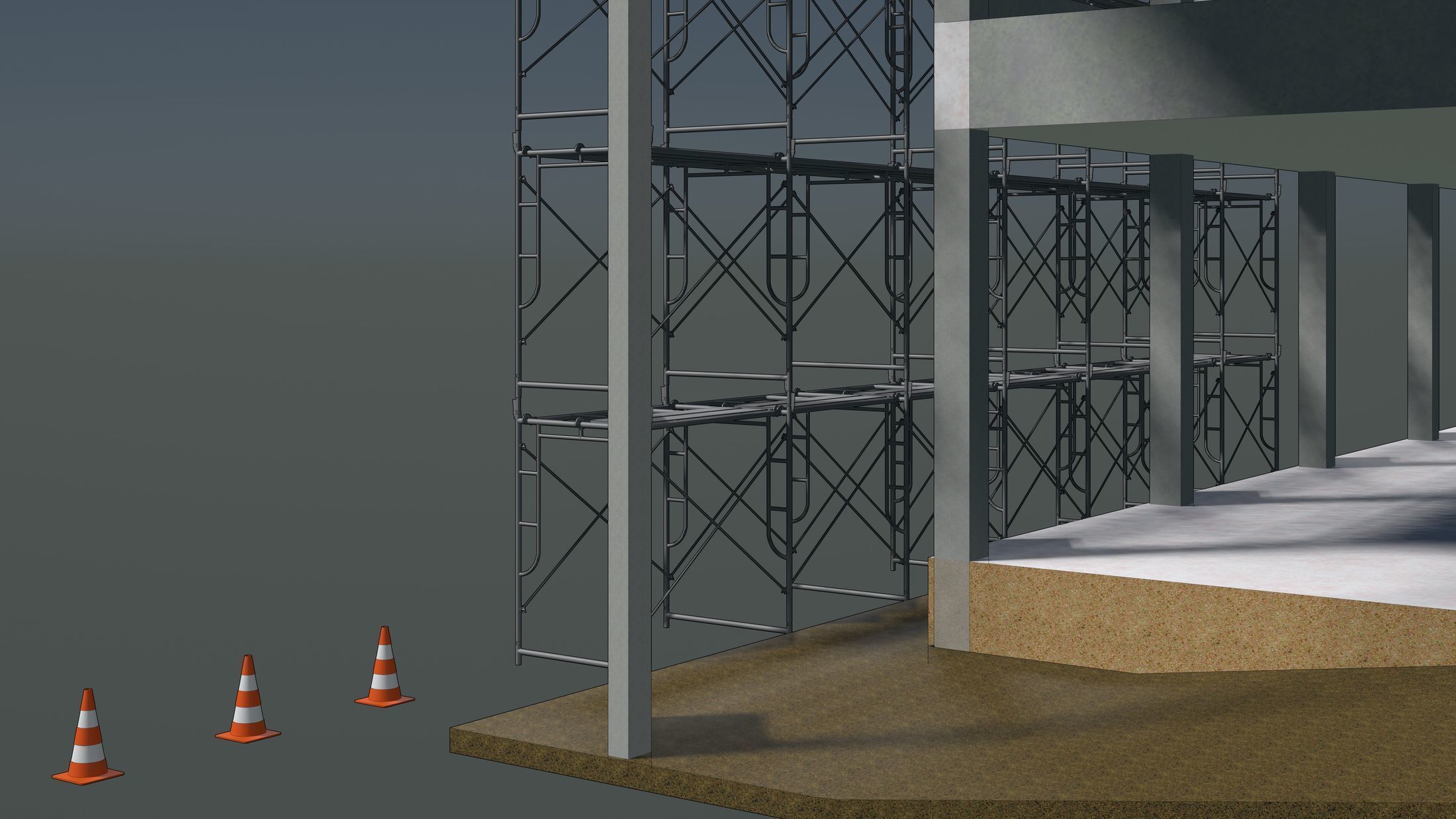 Construction scene 2313 3D model_5