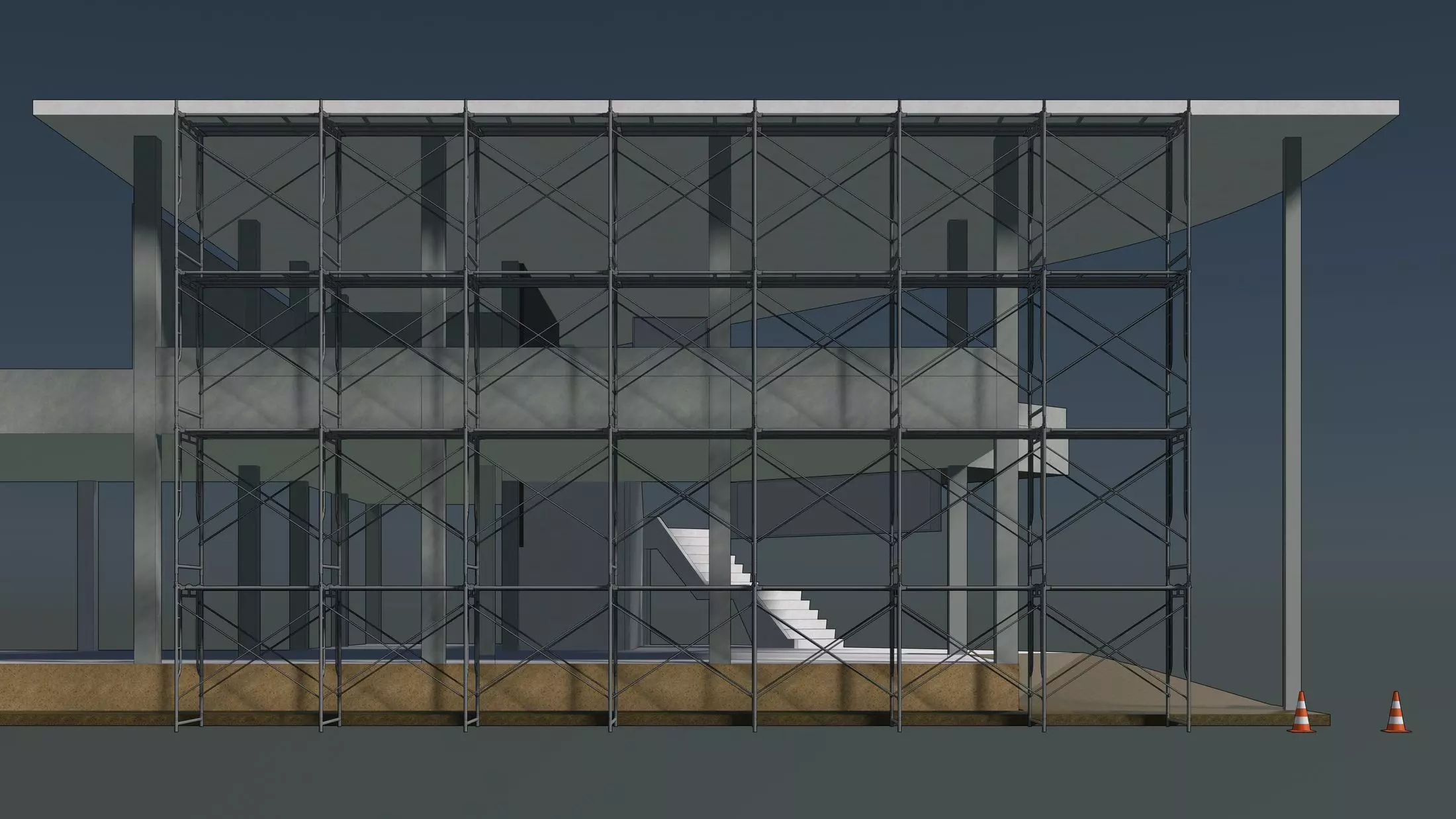 Construction scene 2313 3D model_0