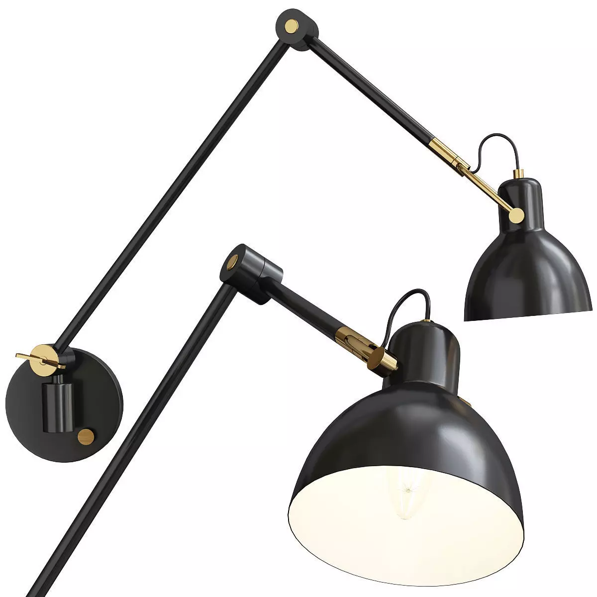 Laito Gentle Wall Sconce Low-poly 3D model_0