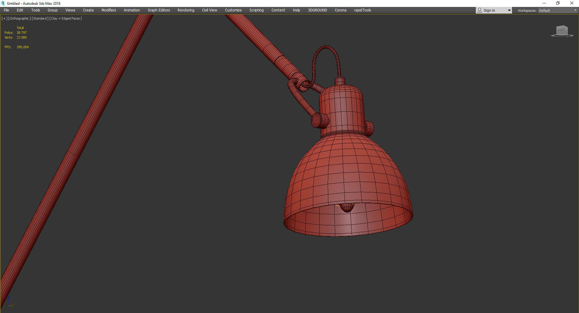 Laito Gentle Wall Sconce Low-poly 3D model_4