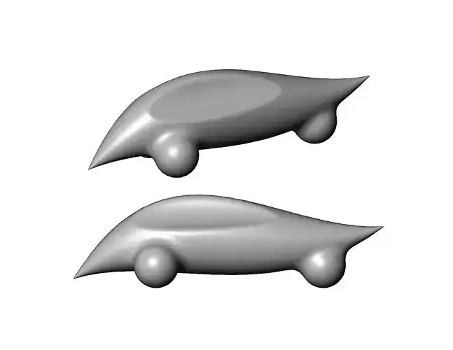 Miniature vehicle automotive speed sculpture N003