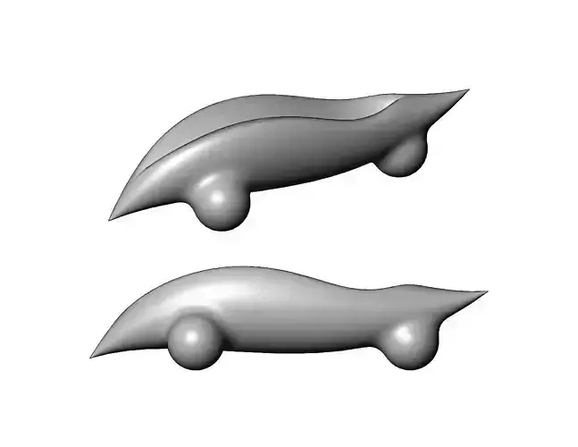 Miniature vehicle automotive speed sculpture N004