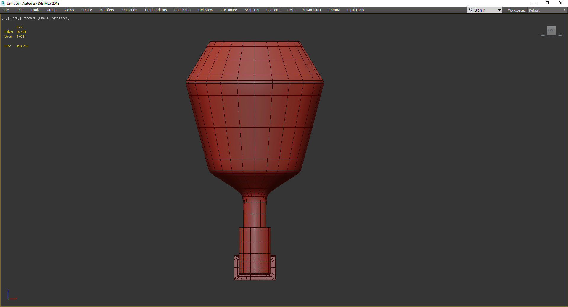 MoM Fatty Wall Sconce Low-poly 3D model_2