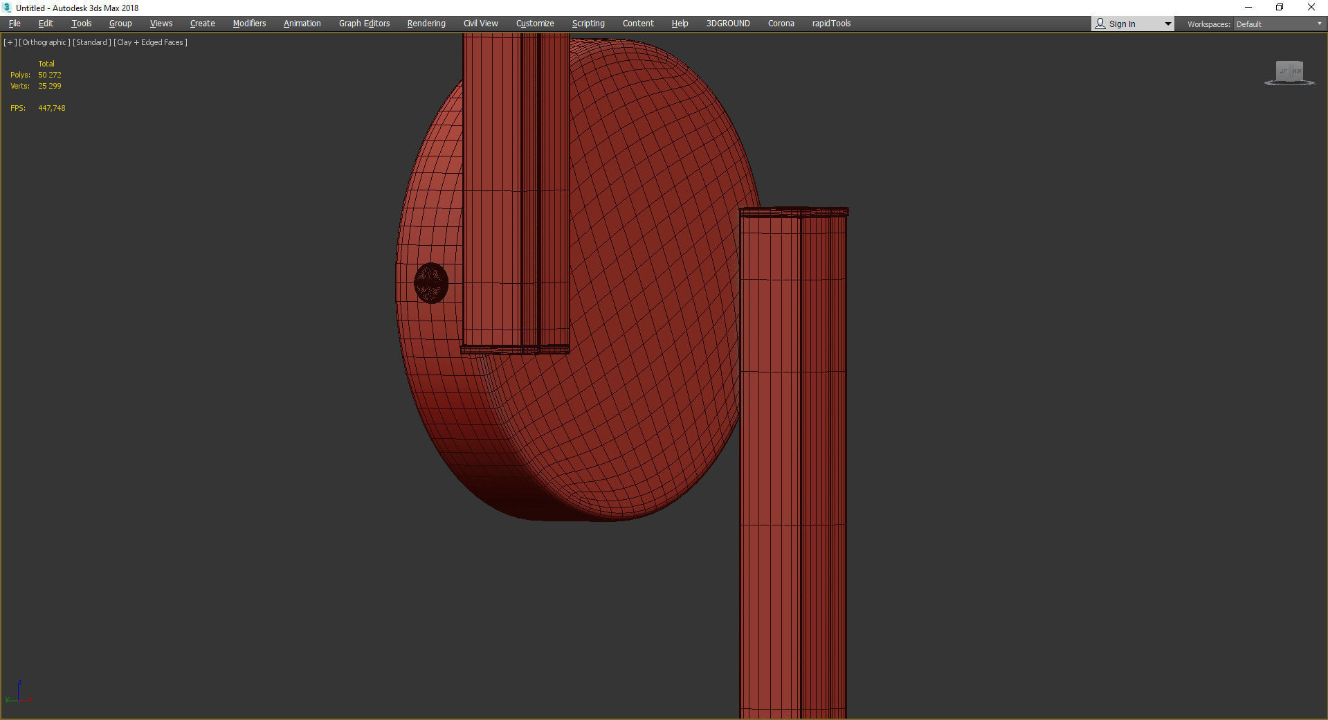 Gerde Direction Wall lamp Low-poly 3D model_5