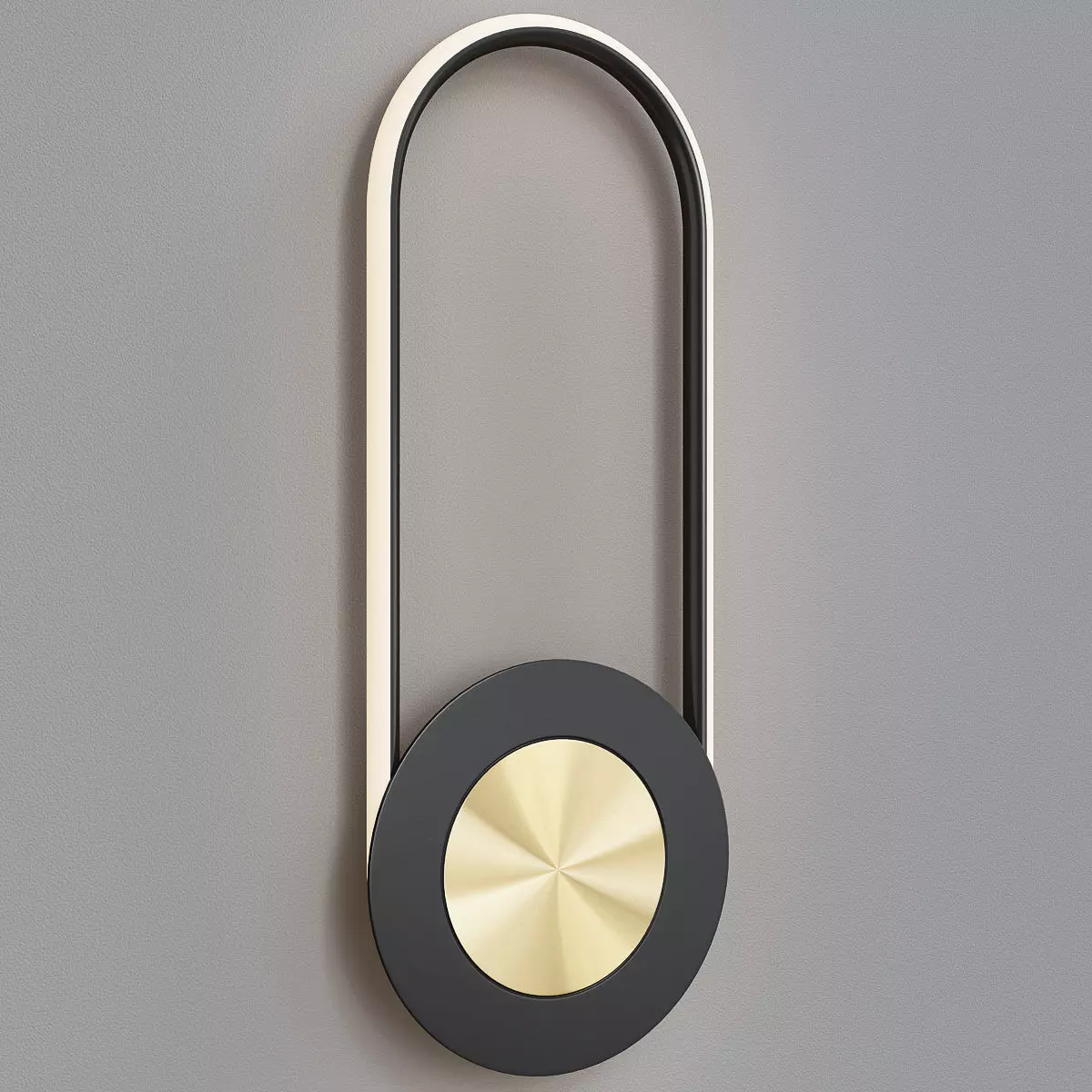 Gong Wall lamp Low-poly 3D model