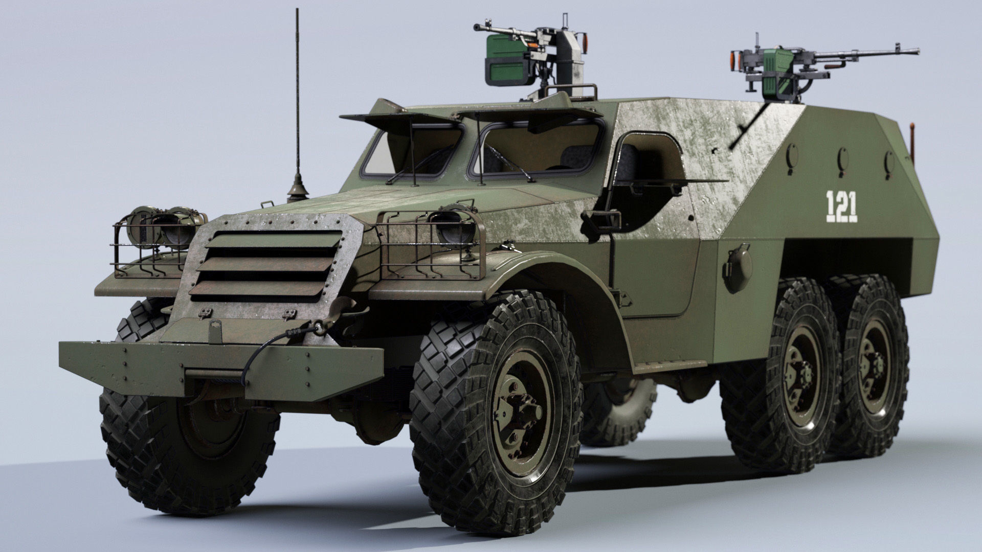 BTR-152 3D model_9