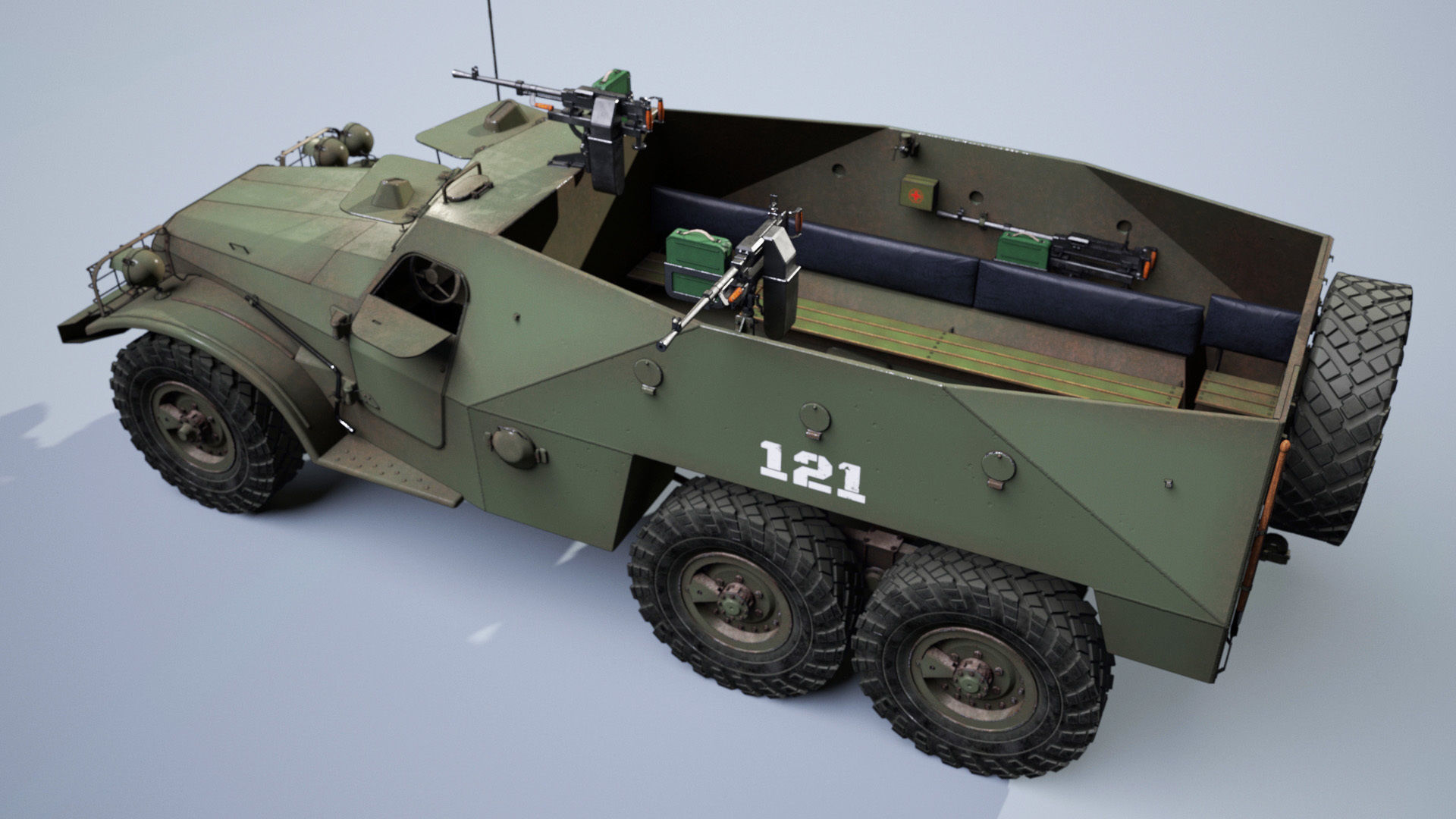 BTR-152 3D model_5
