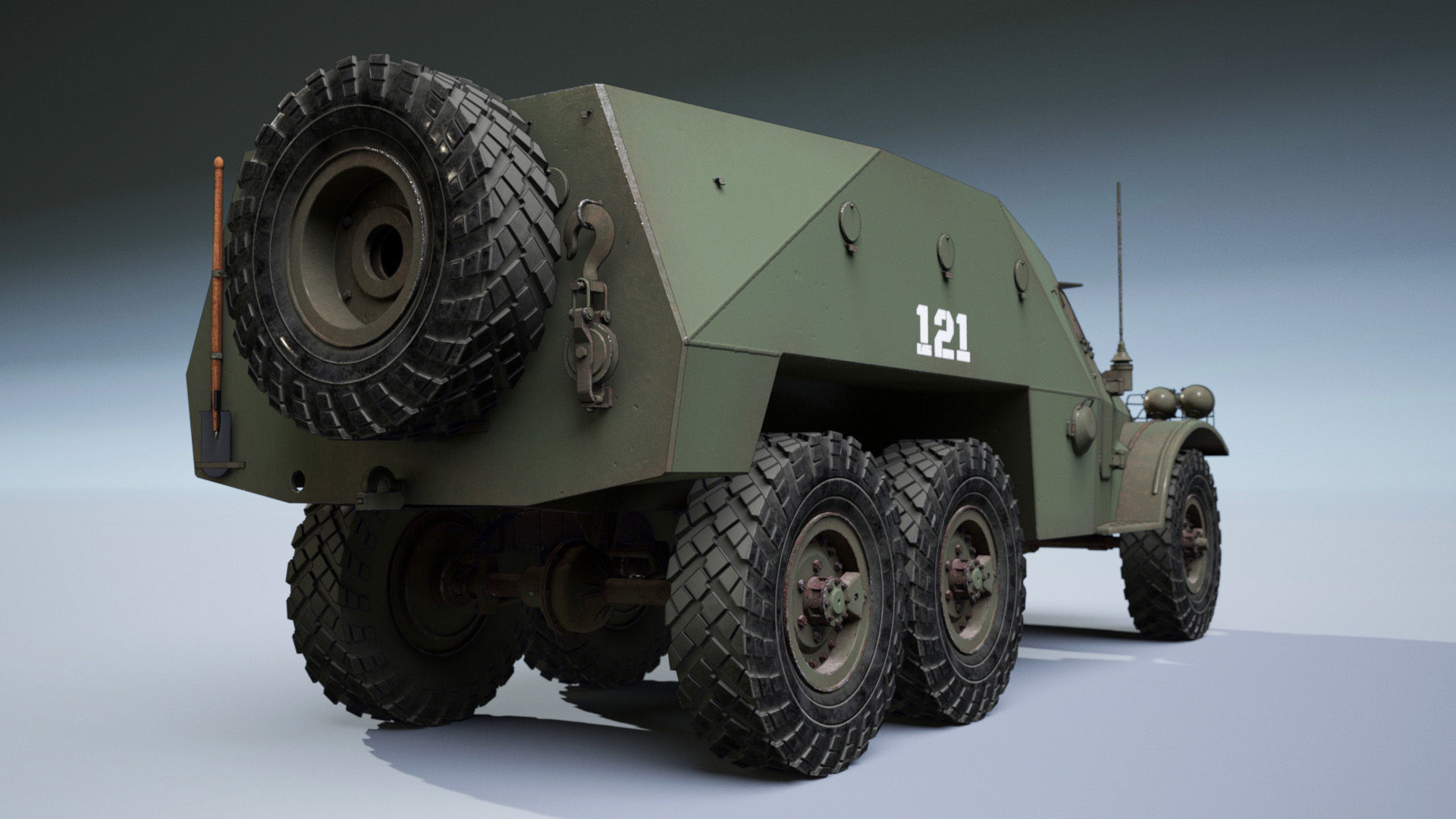 BTR-152 3D model_3