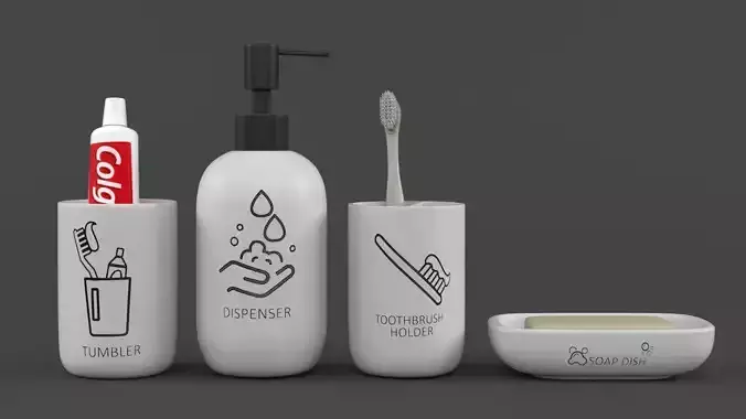 Bathroom Accessories 3D model