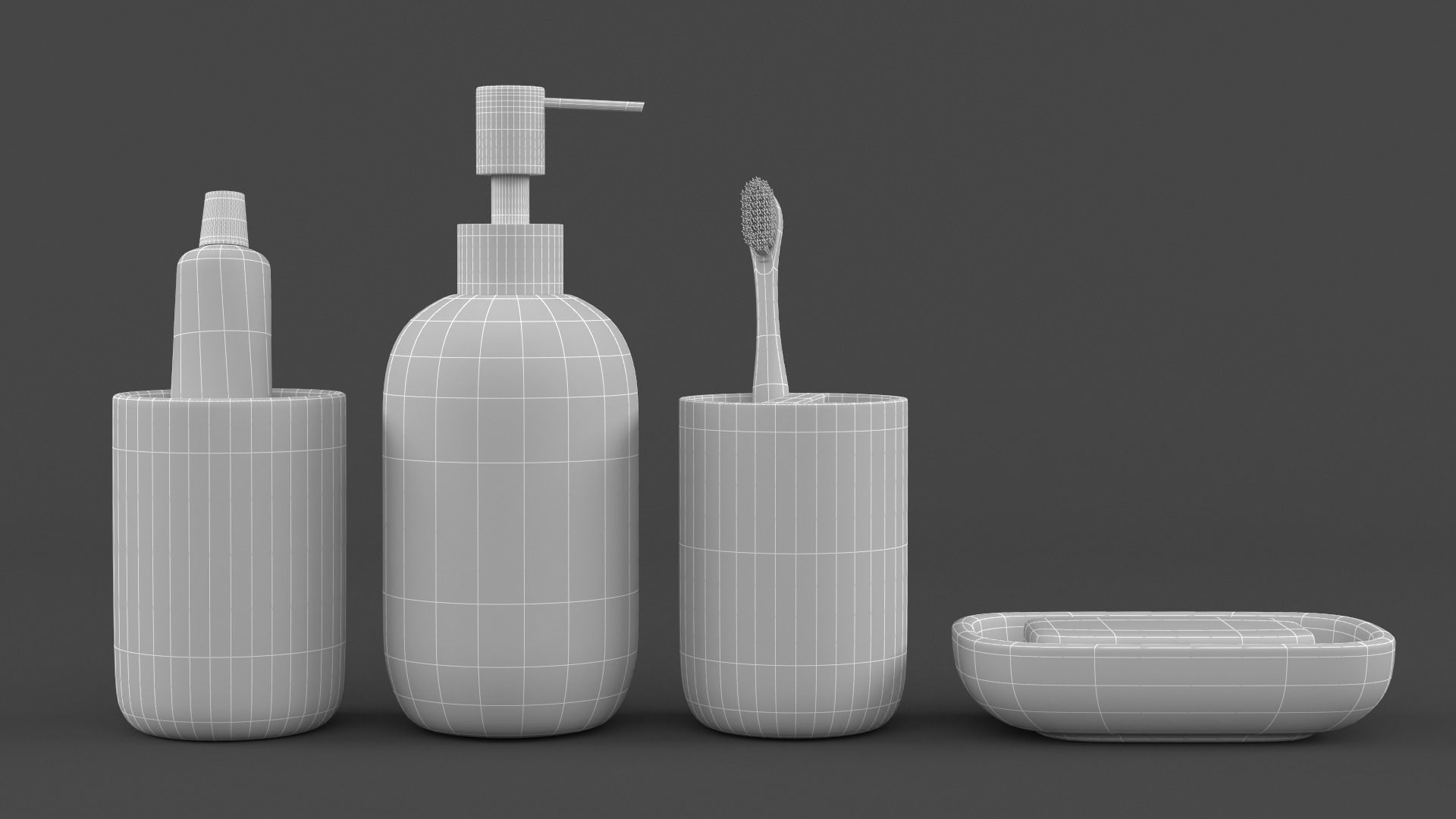 Bathroom Accessories 3D model_9