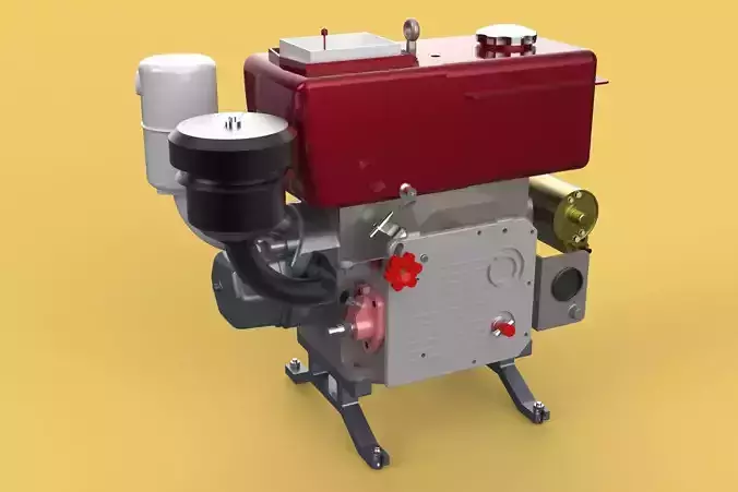 DIESEL ENGINE MACHINE DONGFENG 3D model