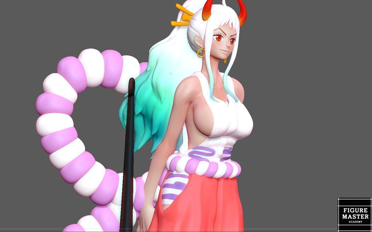 YAMATO ONE PIECE GIRL 3D PRINT 3D print model_10