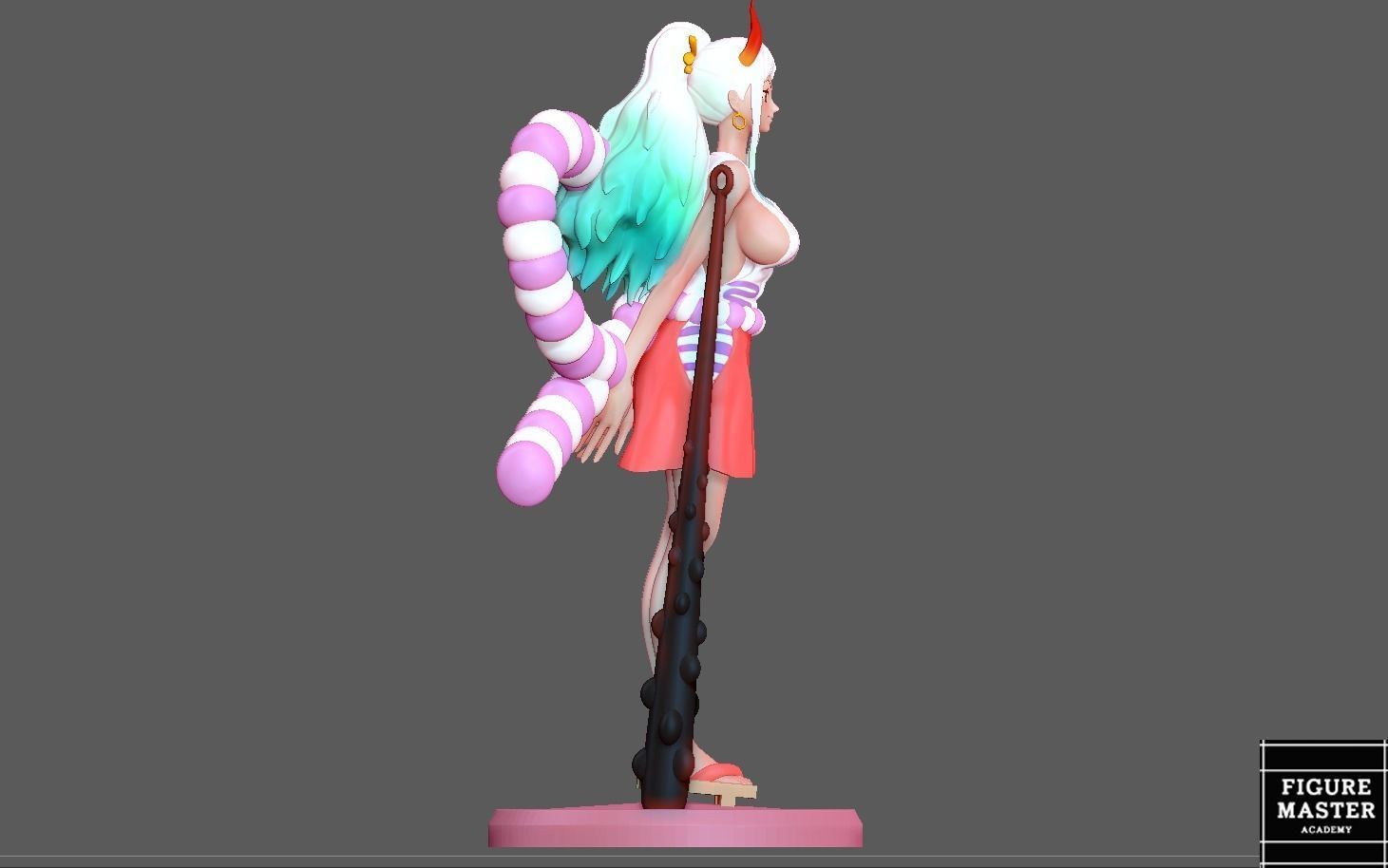 YAMATO ONE PIECE GIRL 3D PRINT 3D print model_6