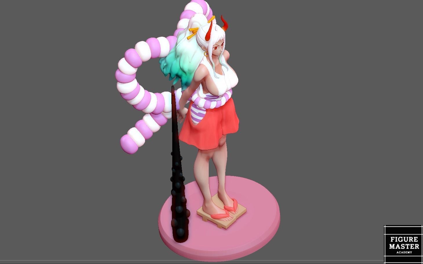 YAMATO ONE PIECE GIRL 3D PRINT 3D print model_3