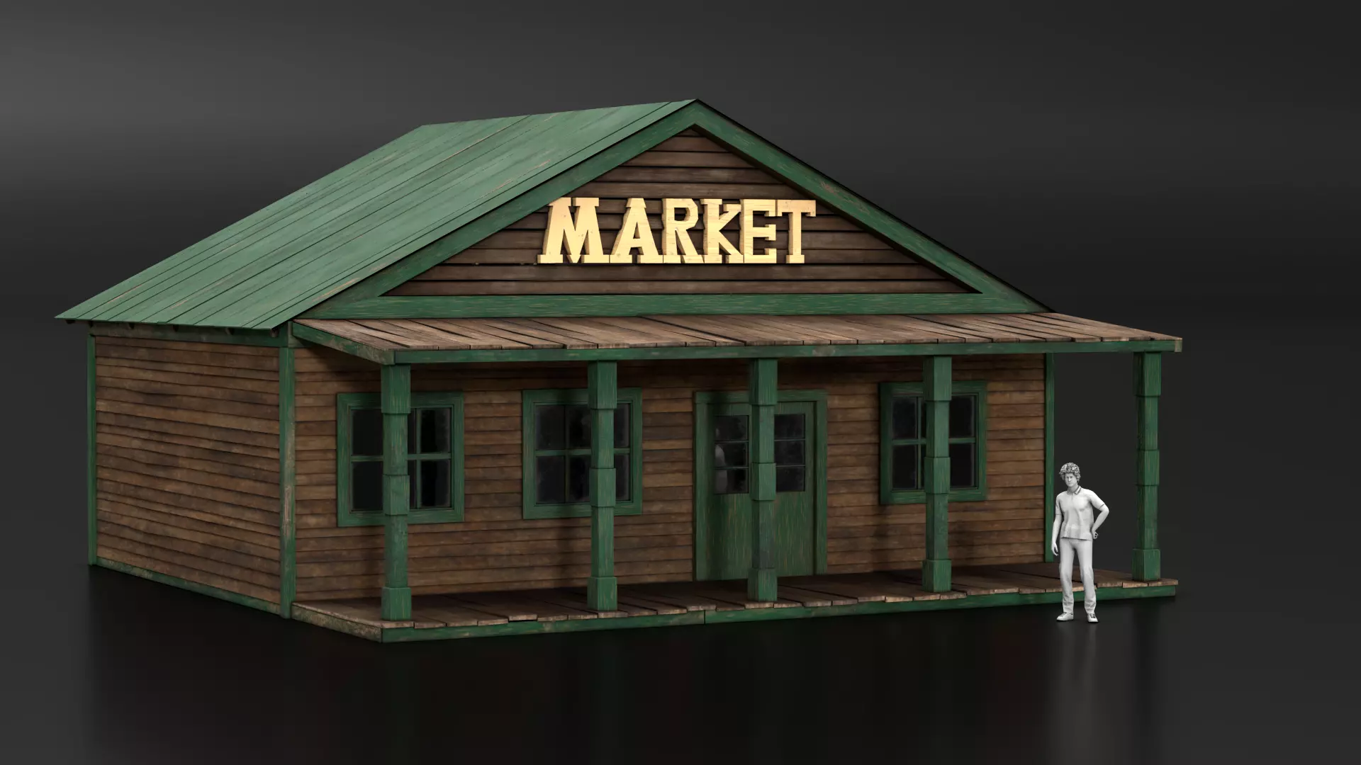 West Wild Home 04 Low-poly 3D model