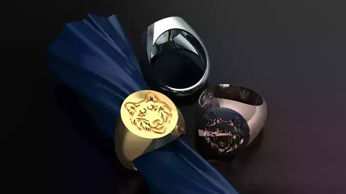 Wolf Ring 3D print model