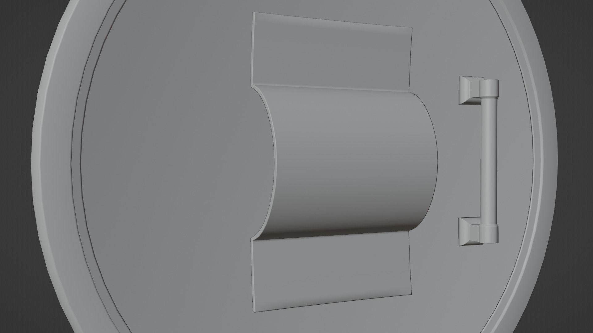 Ancient Greek City State Shield - Athens 3D model_16