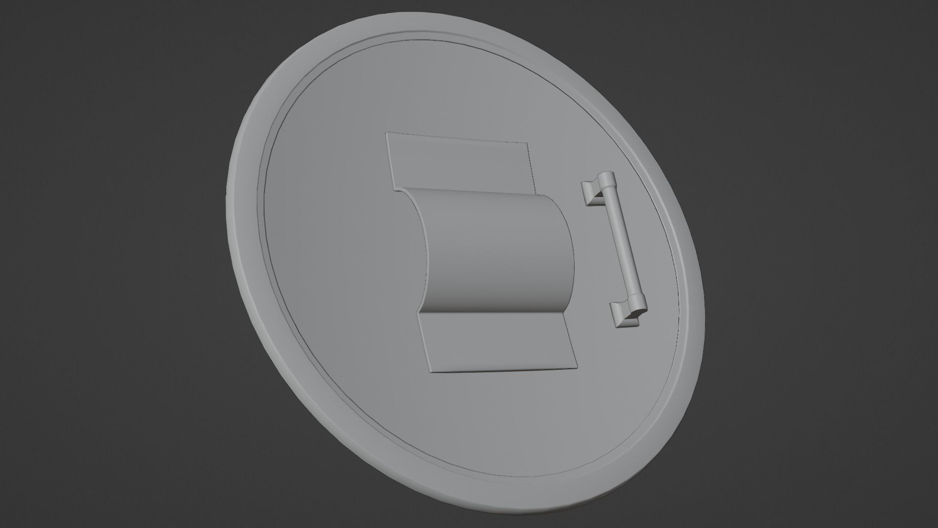 Ancient Greek City State Shield - Athens 3D model_19