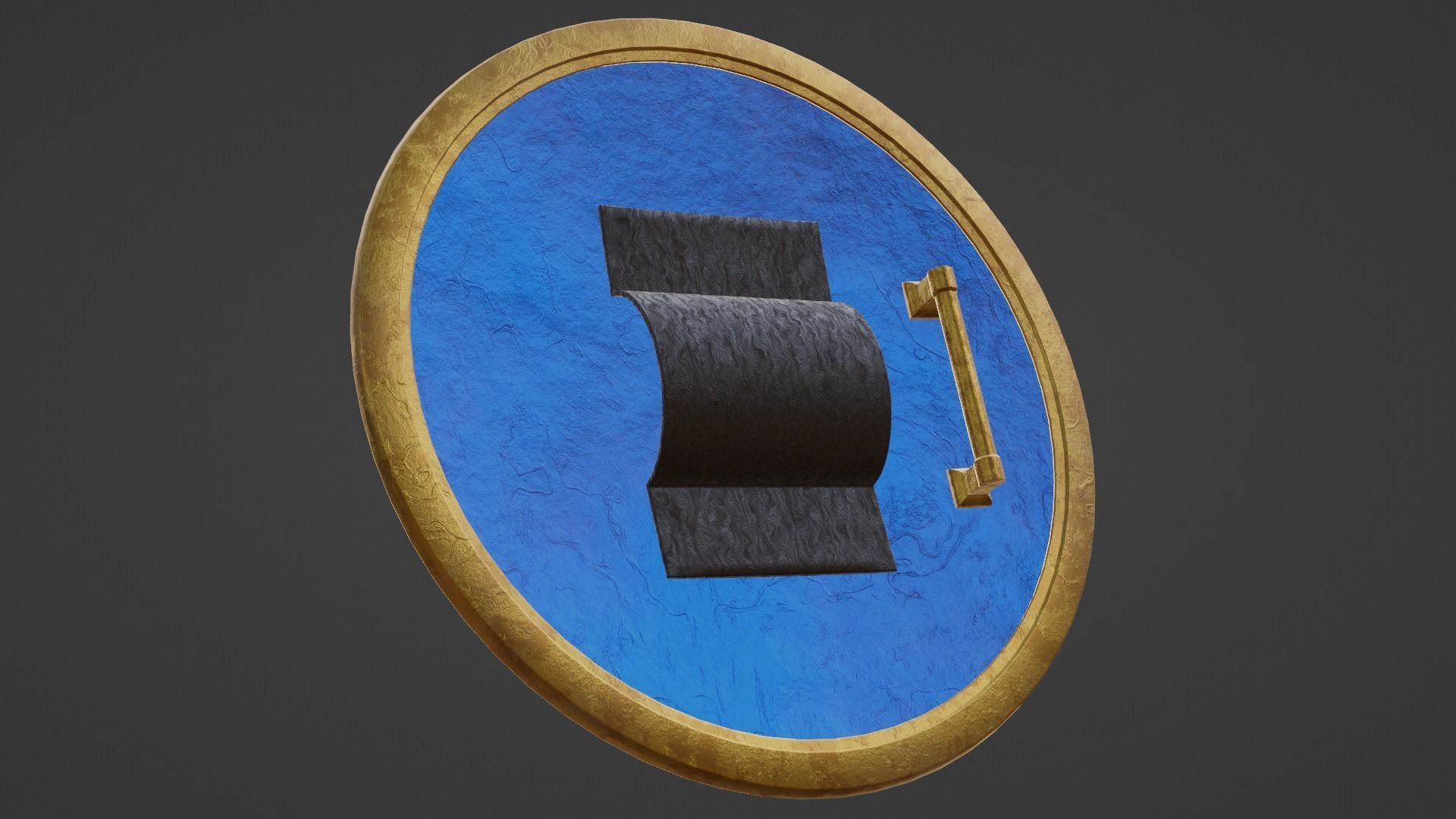 Ancient Greek City State Shield - Athens 3D model_21