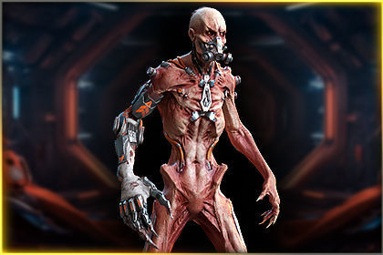 Cyber Zombie Low-poly 3D model_9