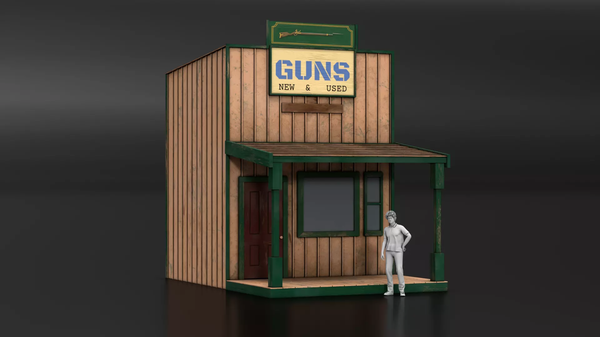 West Wild Home 06 Low-poly 3D model