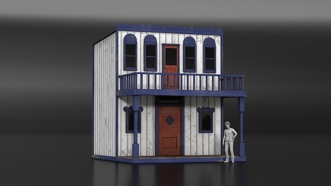 West Wild Home 07 Low-poly 3D model