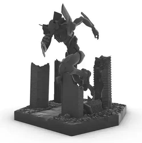 EVANGELION-01 to run 3D print model