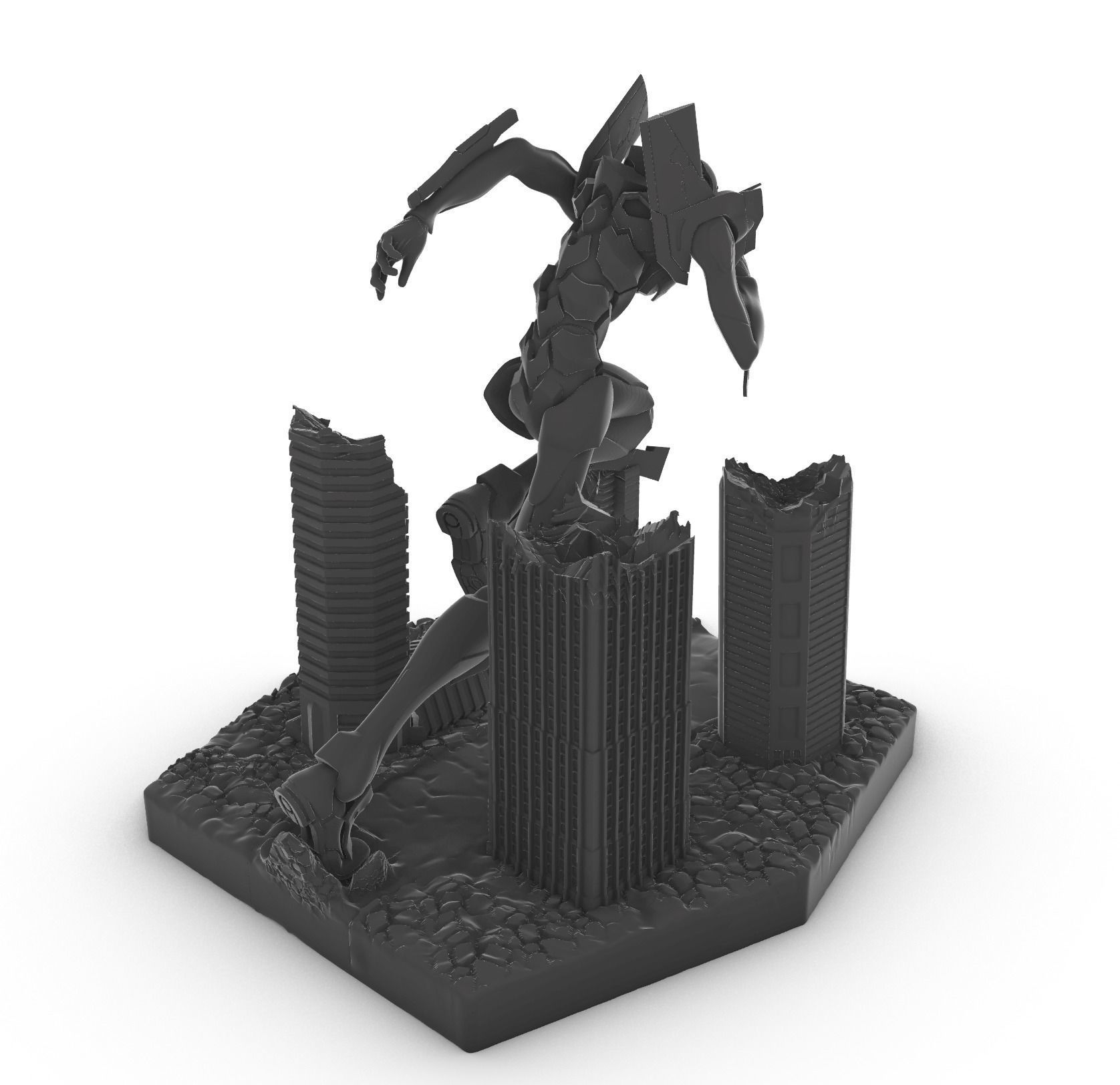 EVANGELION-01 to run 3D print model_2