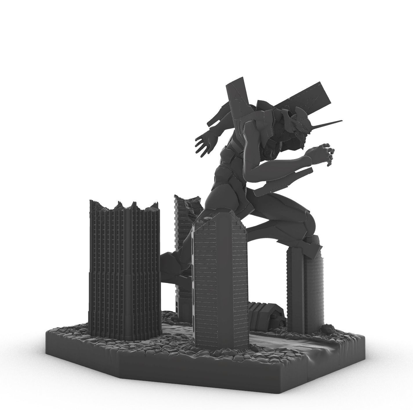 EVANGELION-01 to run 3D print model_4