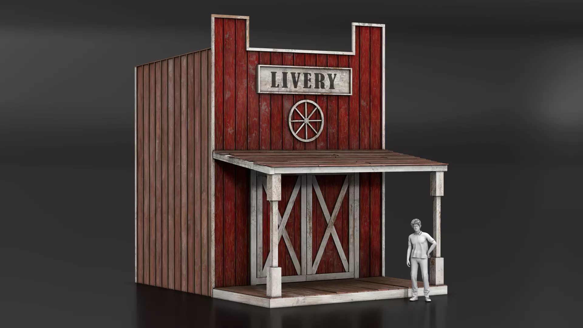 West Wild Home 09 Low-poly 3D model