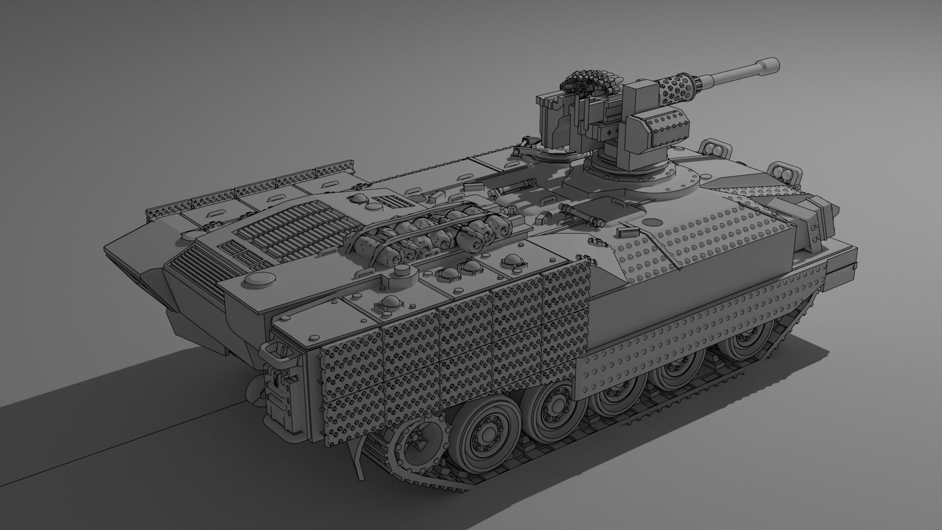 IDF Achzarit with Drakonit system 3D print model_5