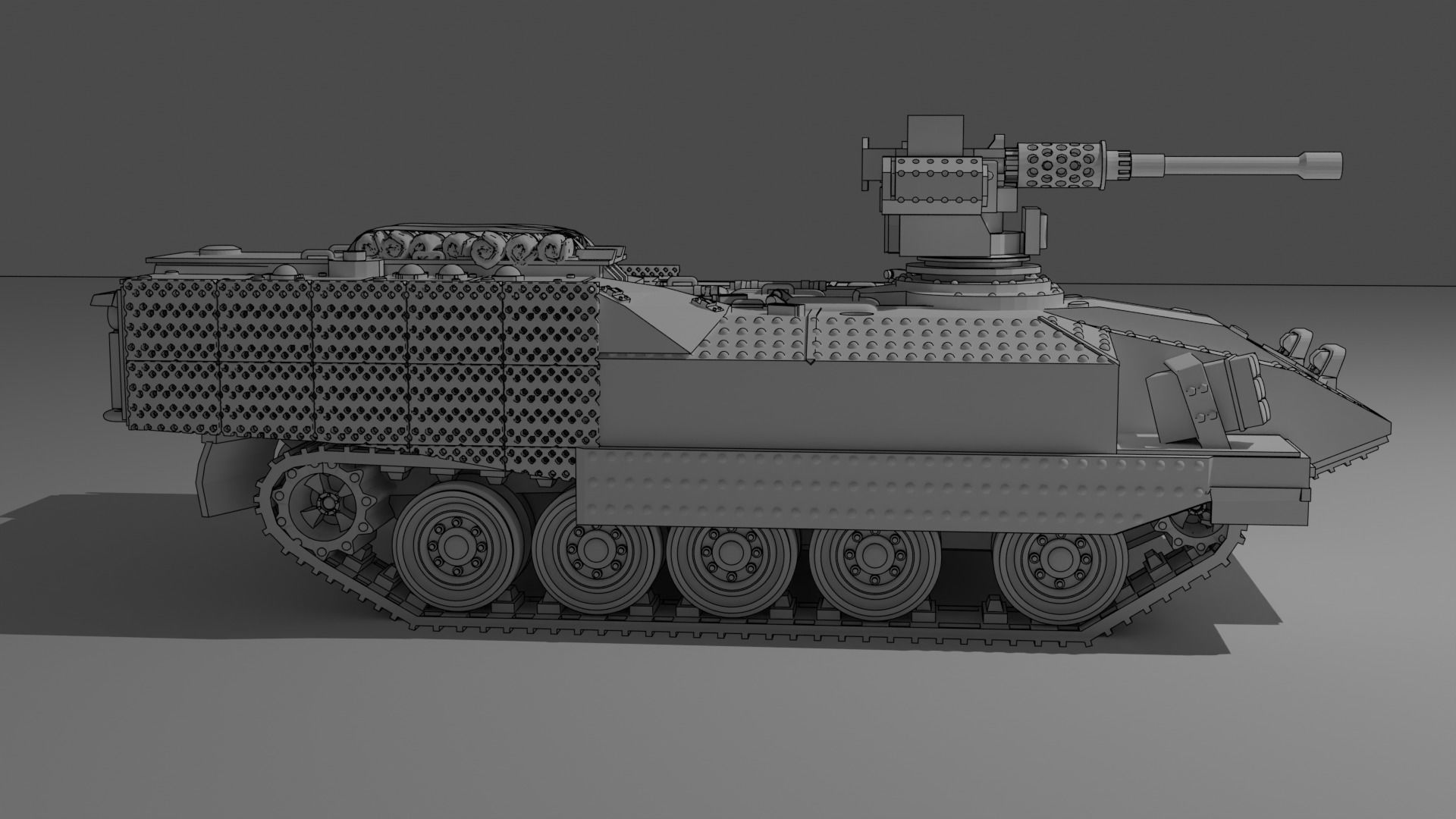 IDF Achzarit with Drakonit system 3D print model_2