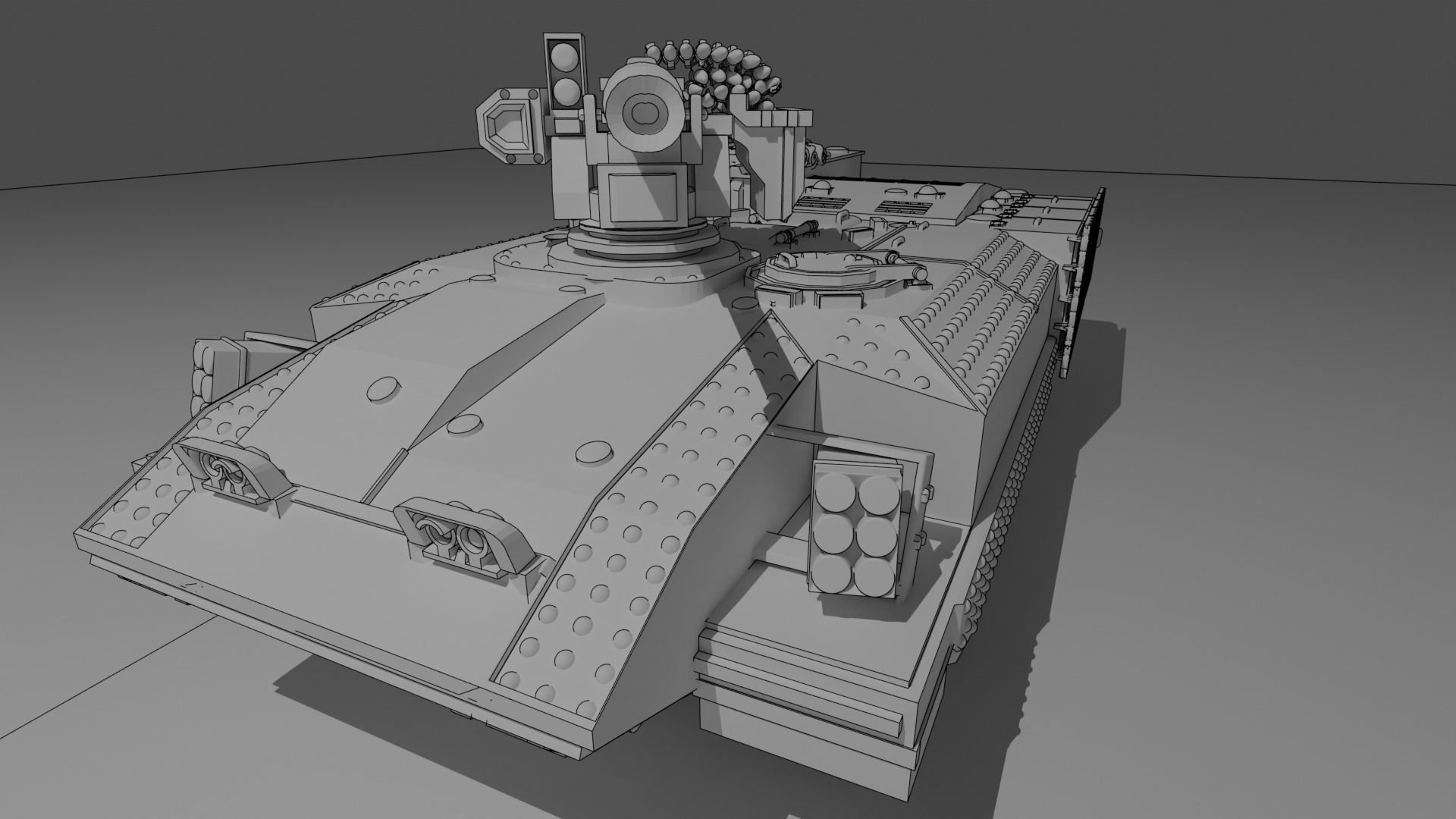 IDF Achzarit with Drakonit system 3D print model_6