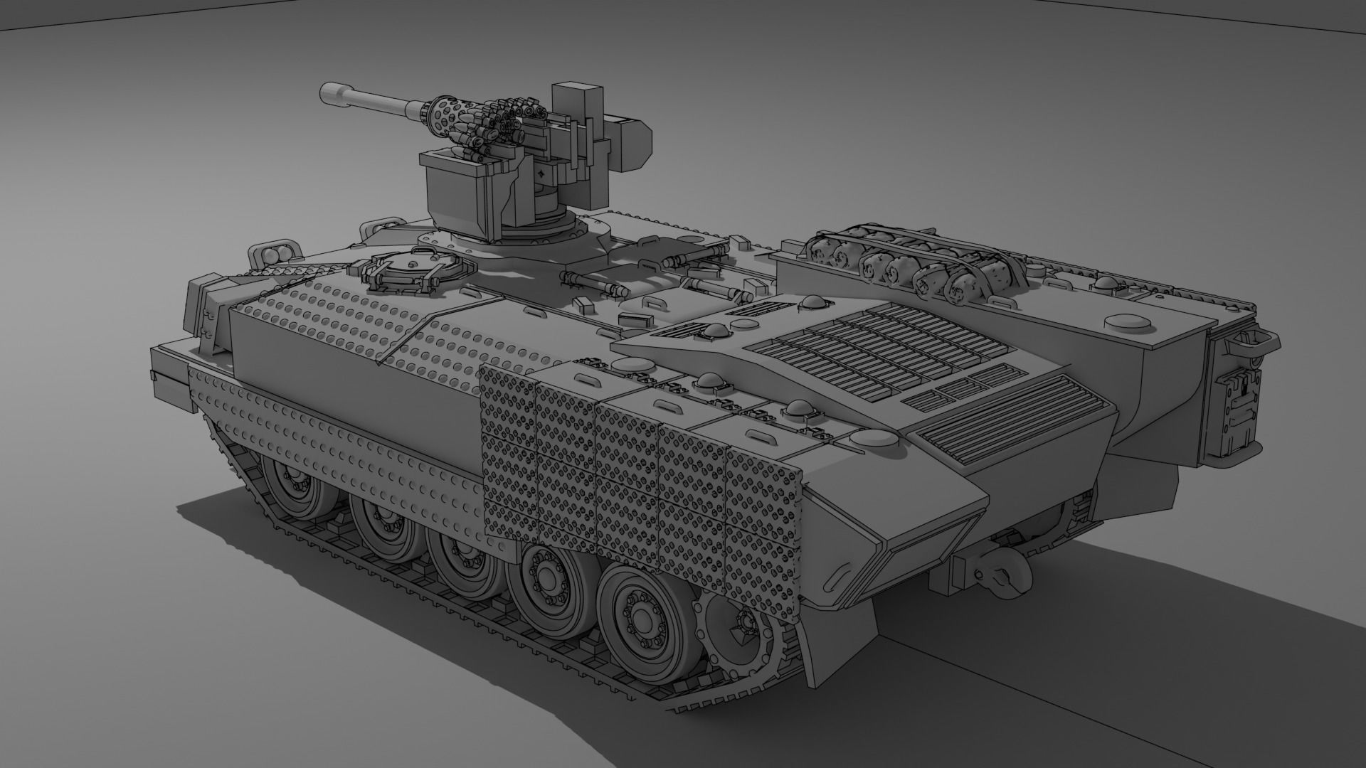 IDF Achzarit with Drakonit system 3D print model_1