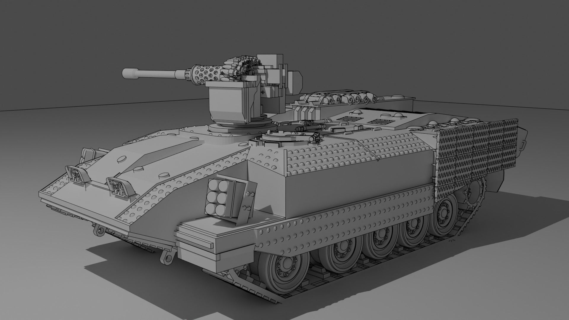 IDF Achzarit with Drakonit system 3D print model_7