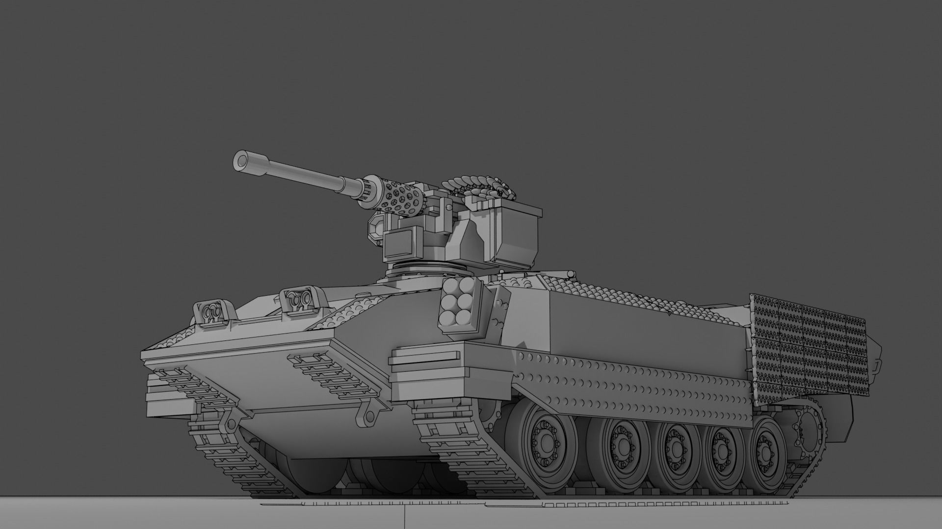 IDF Achzarit with Drakonit system 3D print model_4