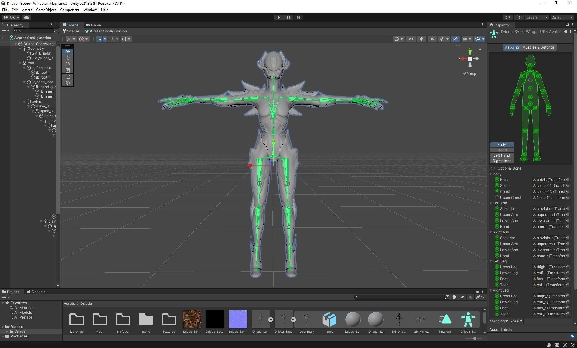 Driada Low-poly 3D model_6