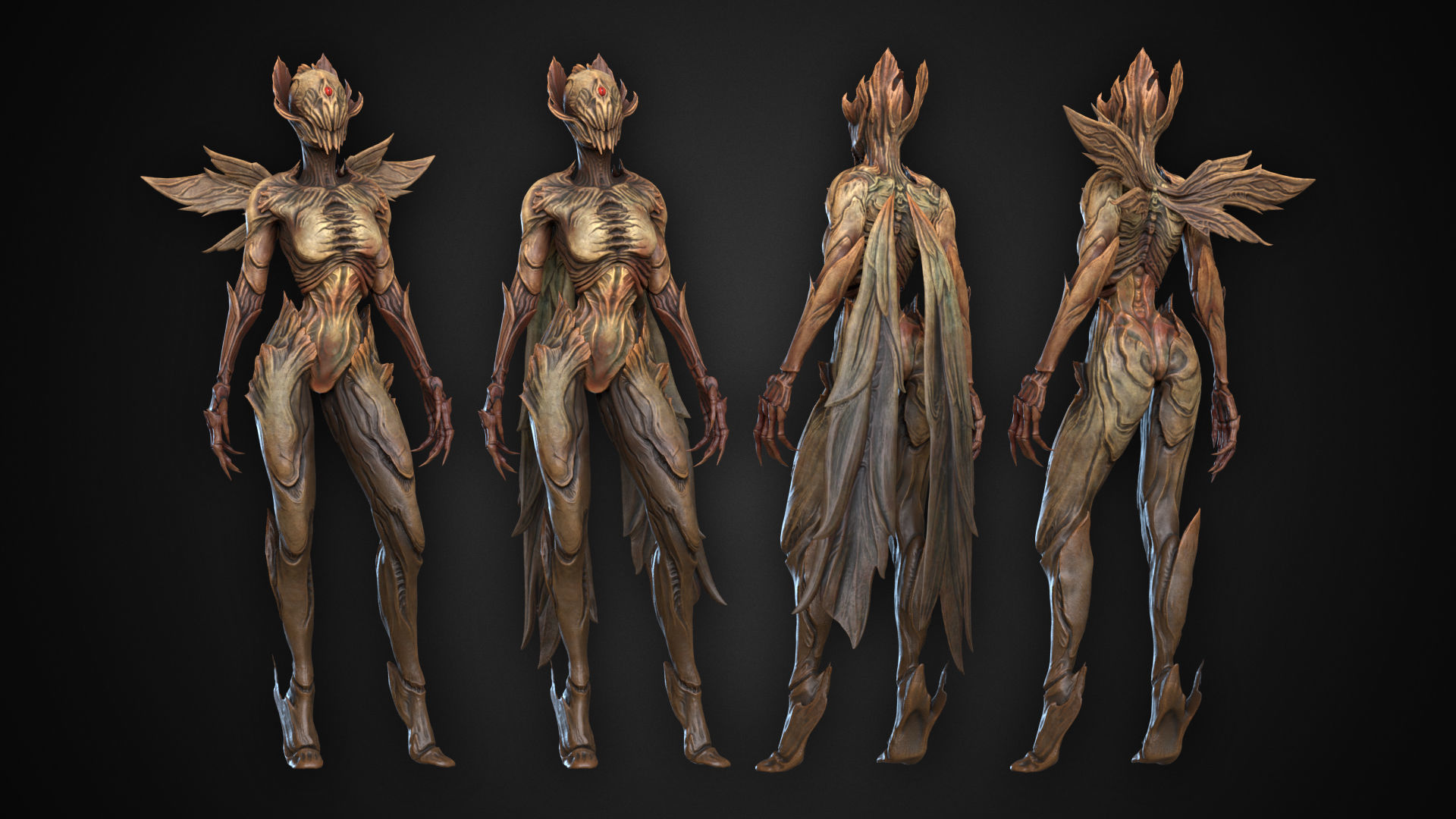 Driada Low-poly 3D model_3