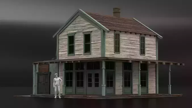 West Wild Home 10 Low-poly 3D model