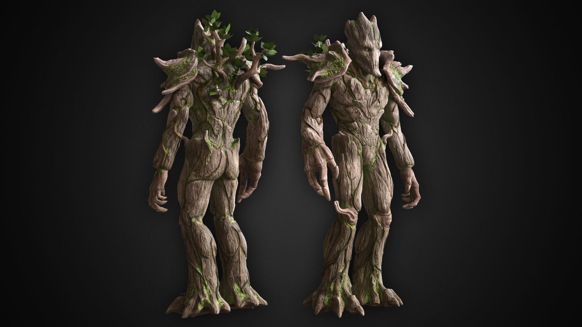 Giant Tree Low-poly 3D model_3