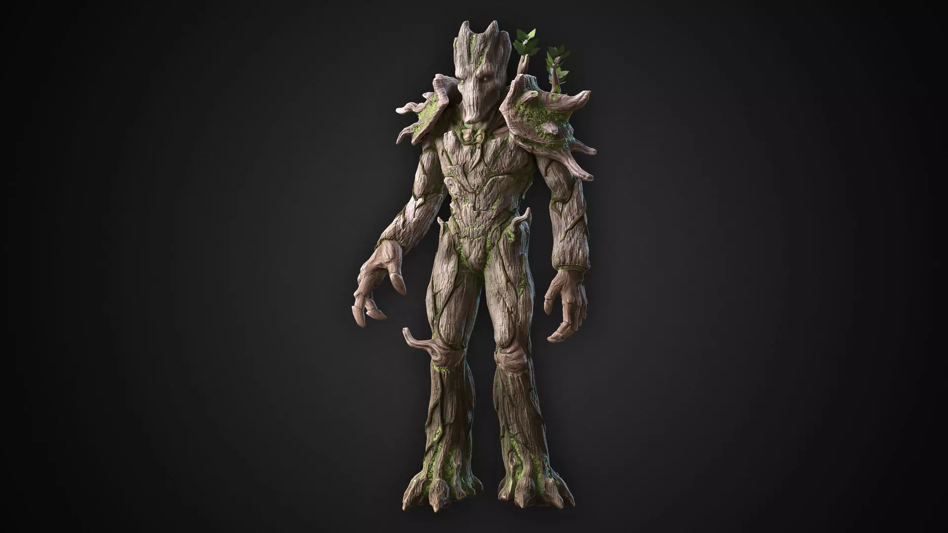 Giant Tree Low-poly 3D model_0