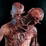 Necromorph Low-poly 3D model_8