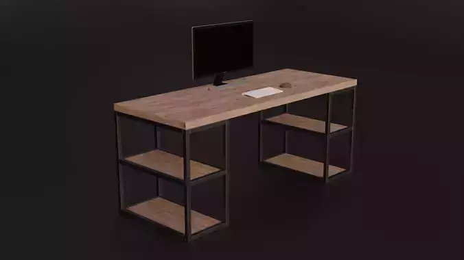 Modern Desk Table Design Free 3D model